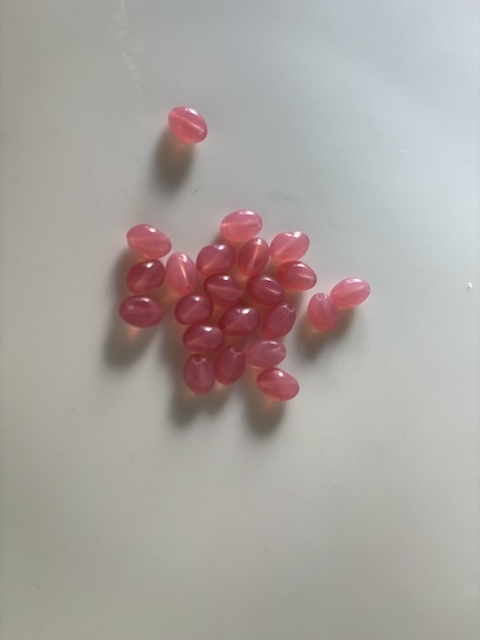 doorzichtige roze kralen