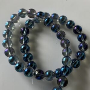 parelmoer blauwe kralen